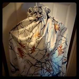 Snow Camo Wedding Dress Train